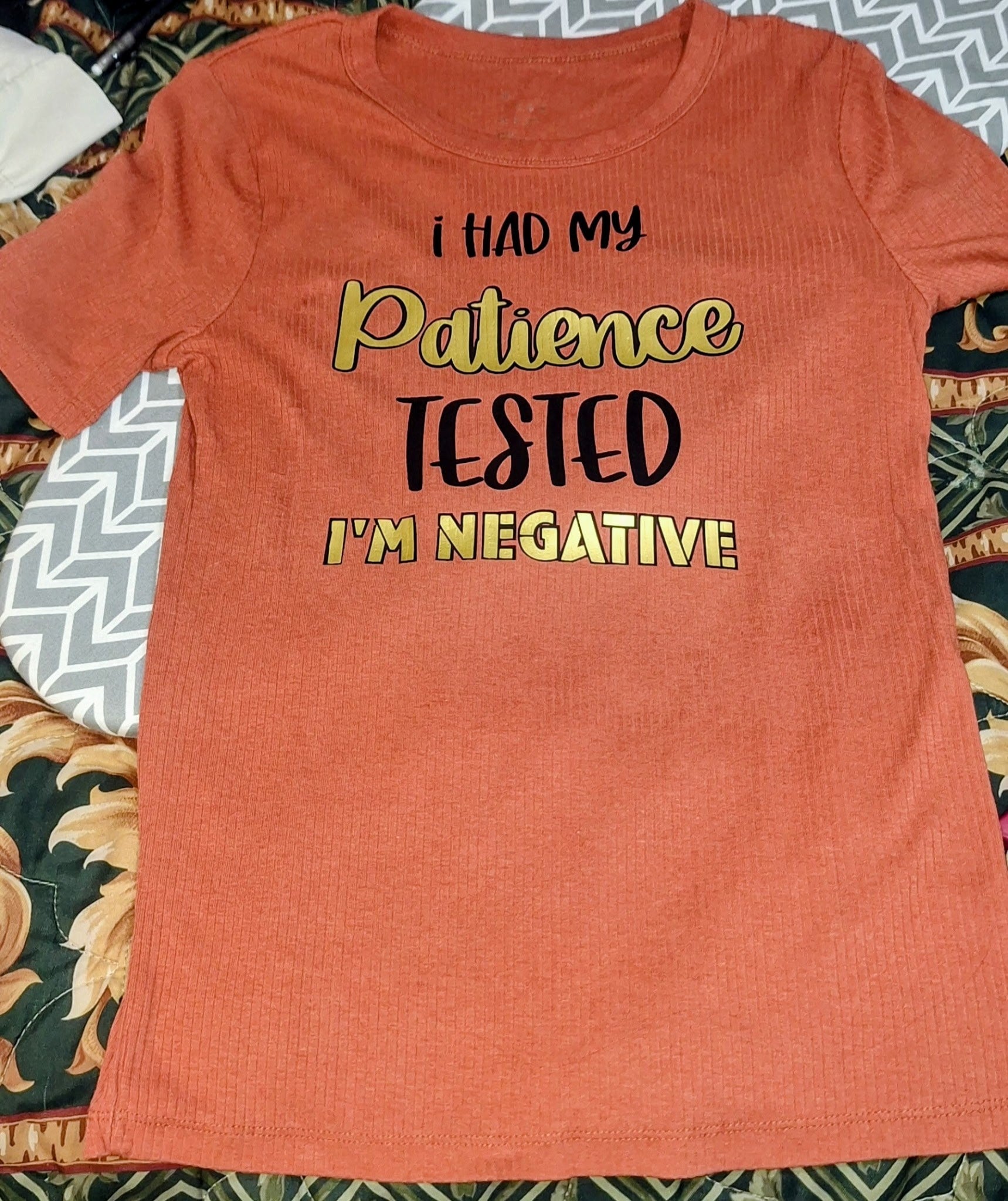 My Patience is Negative Tshirt